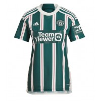 Camisa de time de futebol Manchester United Alejandro Garnacho #17 Replicas 2º Equipamento Feminina 2024-25 Manga Curta